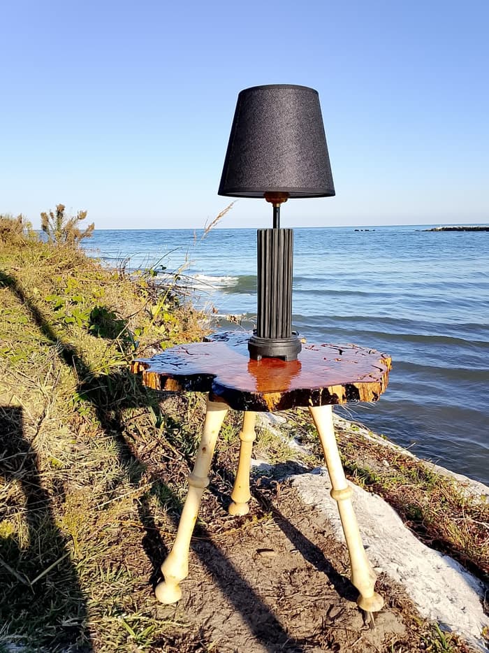 "Black Star" – Treibholzlampe